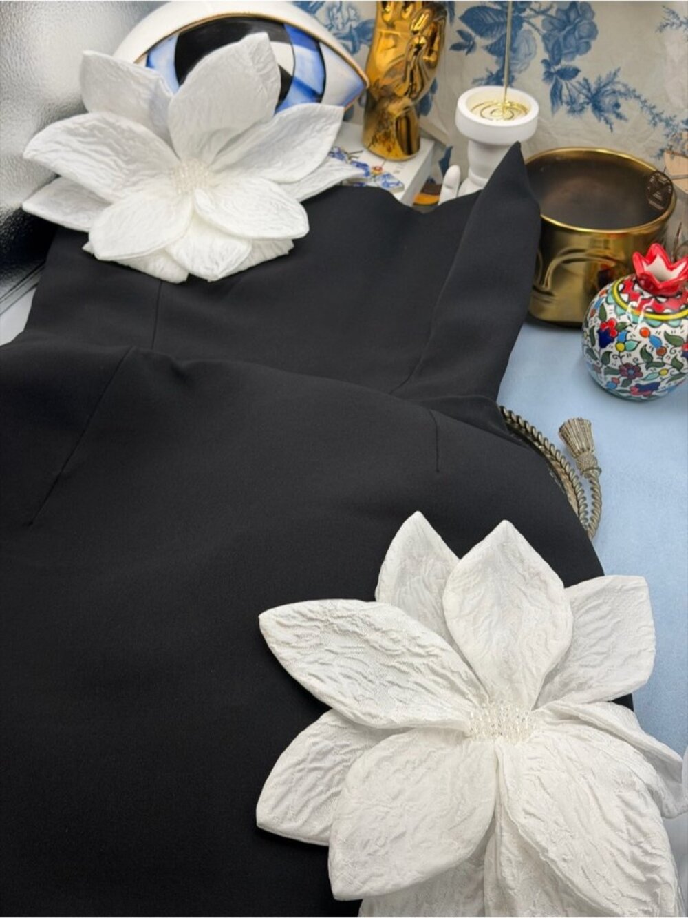 🆕 BRONX & BANCO 🧿 NWOT Jasmine Maraya Black & White Mini Dress, Sz XS US 2 - Picture 13 of 15